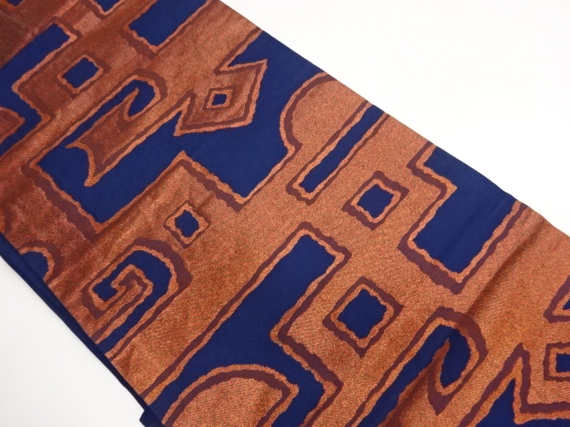 JAPANESE NAGOYA OBI / WOVEN GEOMETRIC